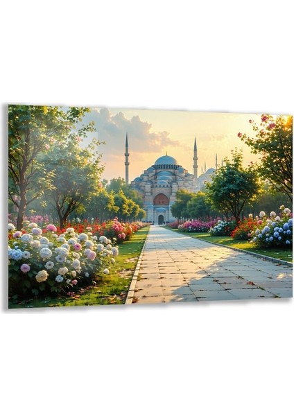 Doğa Manzaralı Cam Tablo - Istanbul - Yatay Motif 02-042