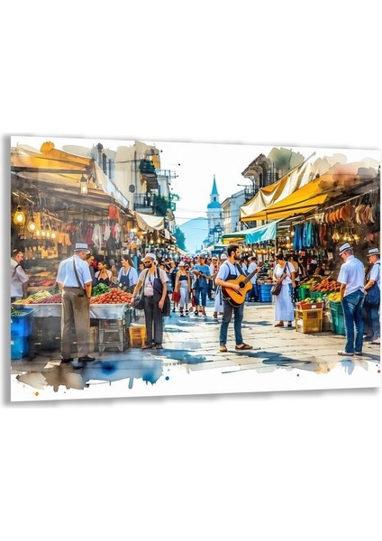 Doğa Manzaralı Cam Tablo - Istanbul - Yatay Motif 02-014