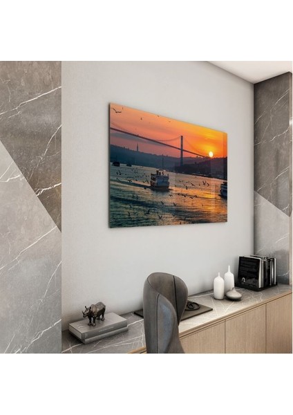 Doğa Manzaralı Cam Tablo - Istanbul - Yatay Motif 02-038 modelleri
