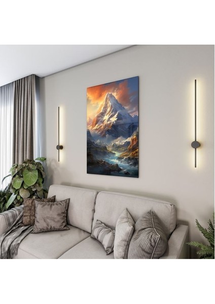 Doğa Manzaralı Cam Tablo - Karışık - Dikey Motif 01-062 fırsatları