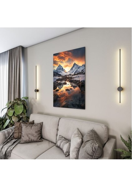 Doğa Manzaralı Cam Tablo - Karışık - Dikey Motif 01-085 fırsatları