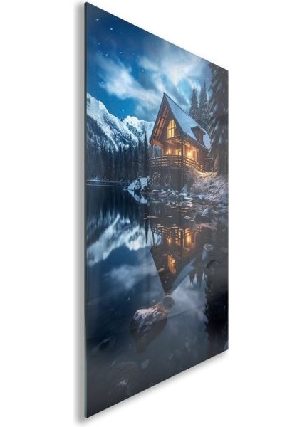 Doğa Manzaralı Cam Tablo - Karışık - Dikey Motif 01-020 fiyatları