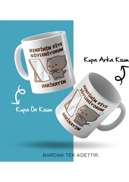 Eğlenceli ve Espirili Porselen Kupa Bardak