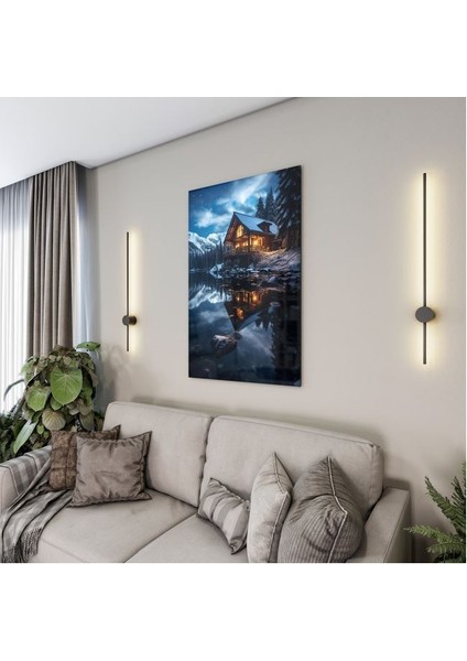 Doğa Manzaralı Cam Tablo - Karışık - Dikey Motif 01-020 fırsatları