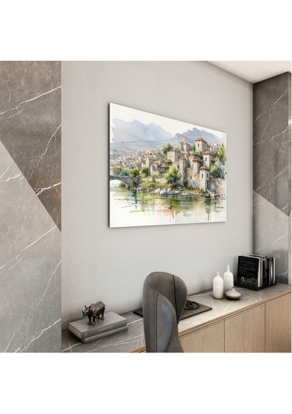Doğa Manzaralı Cam Tablo - Anadolu - Yatay Motif 03-075 modelleri