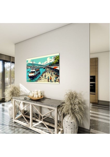 Doğa Manzaralı Cam Tablo - Istanbul - Yatay Motif 02-026 indirimleri
