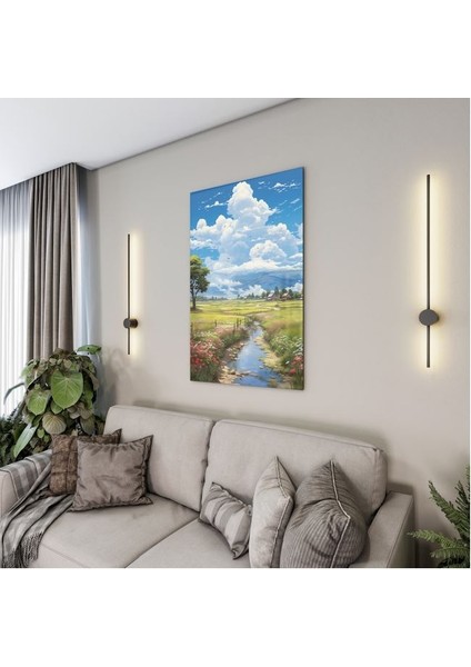 Doğa Manzaralı Cam Tablo - Karışık - Dikey Motif 01-002 fırsatları