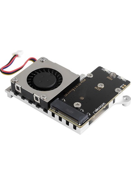 Raspberry Pi 5 Için Pcıe - M.2 Adaptör Kartı, Soğutma Fanı Ile, 2242 / 2230 Boyutlu Nvme Protokolü M.2 SSD ile Uyumlu (Yurt Dışından)