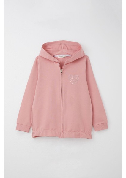 Kız Çocuk Eşofman Takım Taş Işlemeli Kalp 4-9 Yaş, Gülkurusu fiyatları