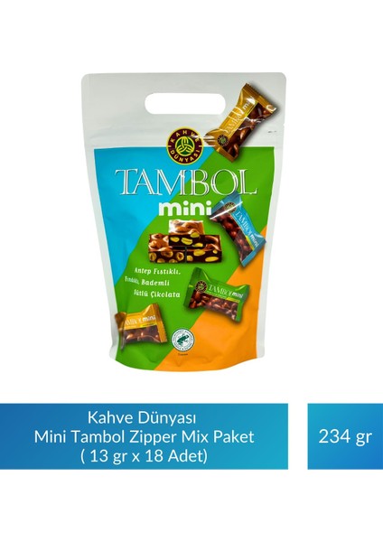 Mini Tambol Zipper Mix Paket 13 gr x 18 Adet x 5 Paket