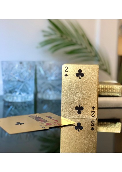 Altın Kaplama Iskambil Oyun Kartı