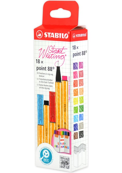 Stabılo Point 88 Zig-Zag 18'li Paket