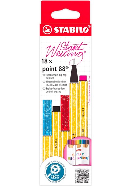 Stabılo Point 88 Zig-Zag 18'li Paket
