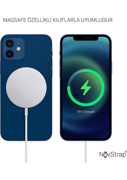 iPhone 16 15 14 13 12 11 Pro Max Mini Uyumlu Magsafe Şarj Aleti Aygıtı Kablosuz Manyetik Type C