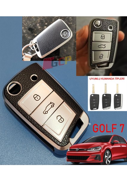 Golf 7 Anahtar Kumanda Kılıf Kap - Golf 7 Kaliteli Kumanda Kap Kılıf