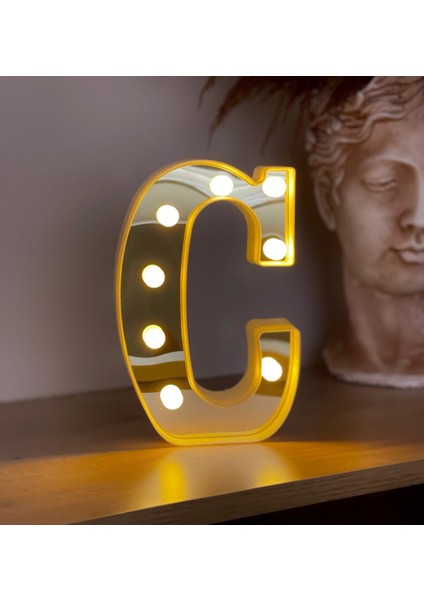 3D Işıklı LED Harf Dekoratif Aydınlatma Büyük Boy