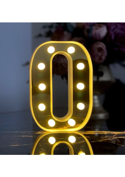 3D Işıklı LED Harf Dekoratif Aydınlatma Büyük Boy