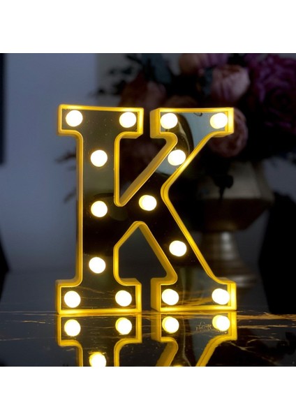 3D Işıklı LED Harf Dekoratif Aydınlatma Büyük Boy