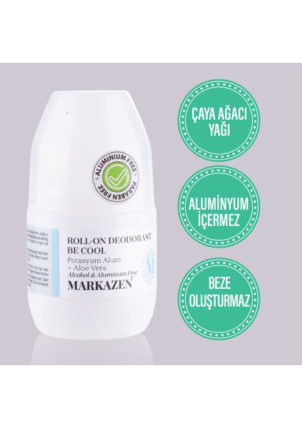 Roll-On 50 ml Alkolsüz ve Aluminyumsuz Be Cool