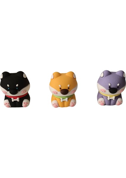 Renkli 3D Silgi 1 Adet - Köpek Figürlü
