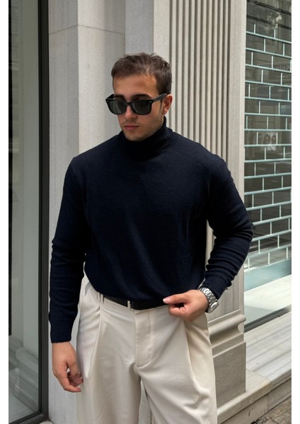 Erkek Yünlü Normal Kalıp Tam Balıkçı Boğazlı Yaka Triko Kazak fırsatları