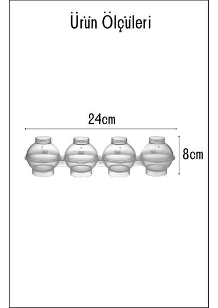 4'lü Küre Buz Kalıbı / 2'li Set