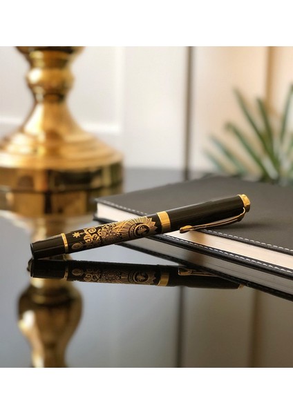 Altın Kabartmalı Osmanlı Tuğralı Kalem