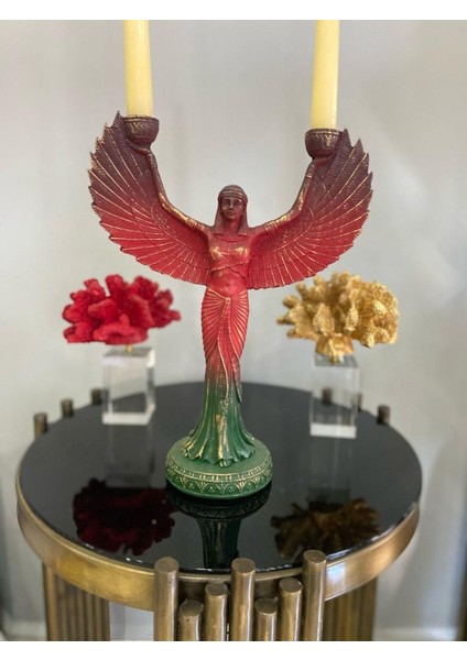 Isis Melek Kanadı Şamdan Biblo