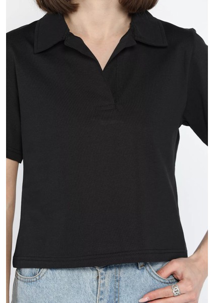 Kadın Polo Yaka Oversize Tişört fırsatları