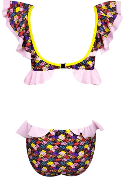 Örgü Desenli Fırfırlı Cut-Out Kız Çocuk Mayo By Nessi Byrd modelleri