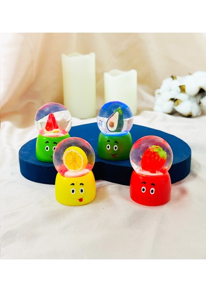 Tatlı Meyve Mini Işıklı Kar Küresi