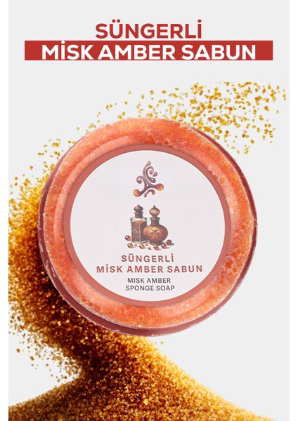 Süngerli Misk Amber Sabunu 175G – Eşsiz Koku ve Derin Temizlik