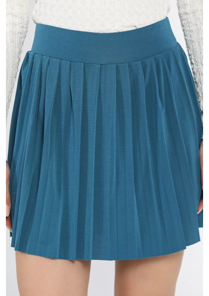 Kadın Likralı Pileli Şort Etek fırsatları