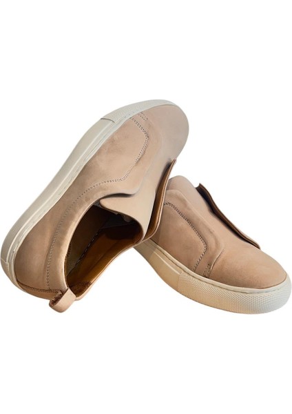 Pudra Deri Comfort Taban Sneaker modelleri