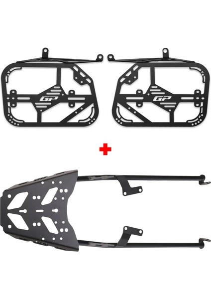 Honda Nx 500 2025 Uyumlu Arka ve Yan Çanta Demiri Seti Siyah