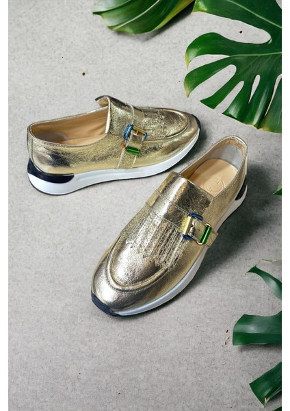 Dore Deri Püskül Detay Comfort Sneaker