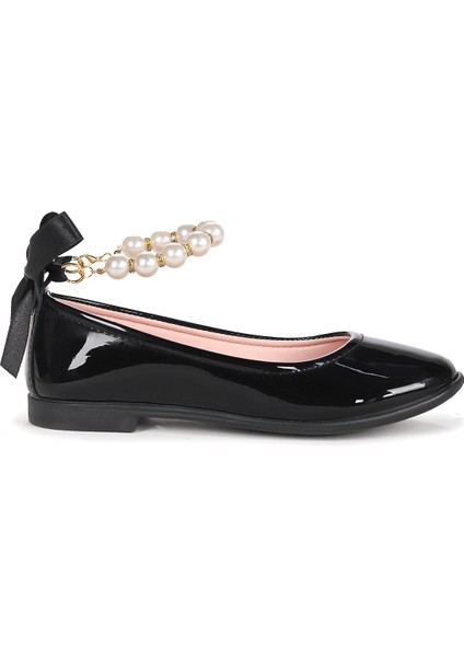 Blanch Incili Lastikli Kız Çocuk Babet Ayakkabı Siyah fırsatları