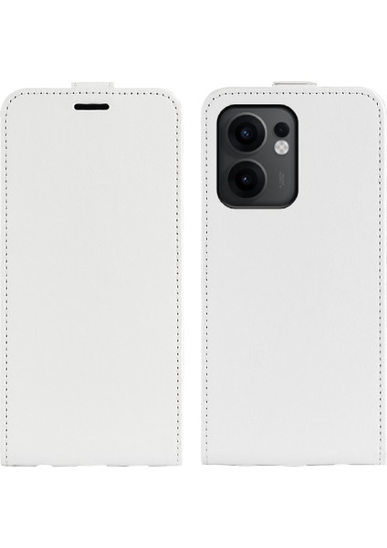 Oppo RENO13 F 5g Kart Yuvalı Dikey Çevirme Deri Telefon Kapağı (Yurt Dışından)