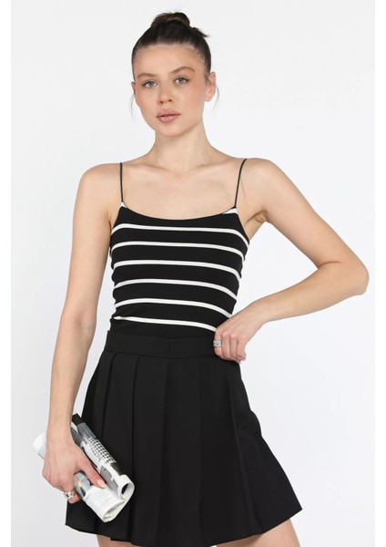 Ip Askılı Kadın Crop Bluz