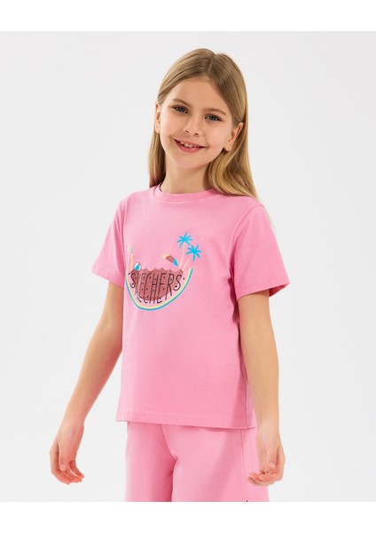 G Graphıc Tee T-Shirt Büyük Kız Çocuk Pembe Tshirt SK2510132-610 modelleri