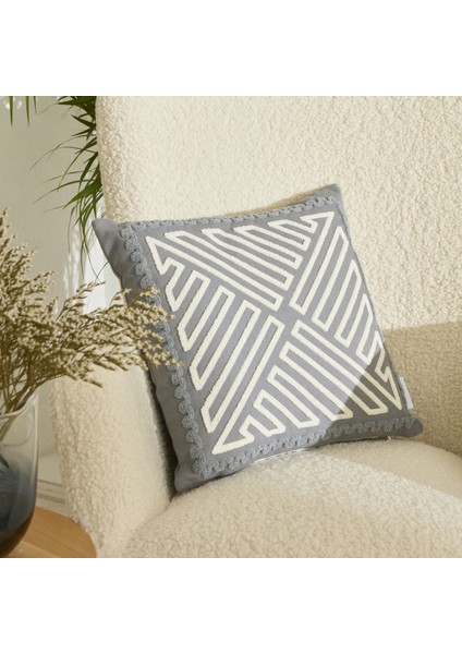 Hilda Kırlent Kılıfı Gri