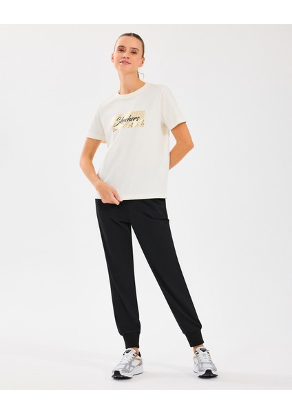 W Regular Fit Graphic Tee T-Shirt Kadın Off White Tshirt S2510141-102 modelleri