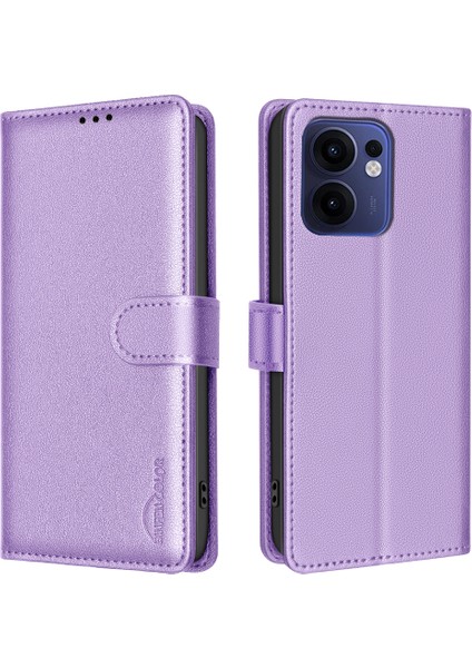 Oppo RENO13 F 5g Deri Cüzdan Rfıd Engelleme Telefon Kapağı (Yurt Dışından)