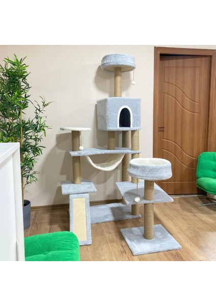 Hamaklı Minder Ve Balık Stepli Kedi Tırmalam Evi fiyatları