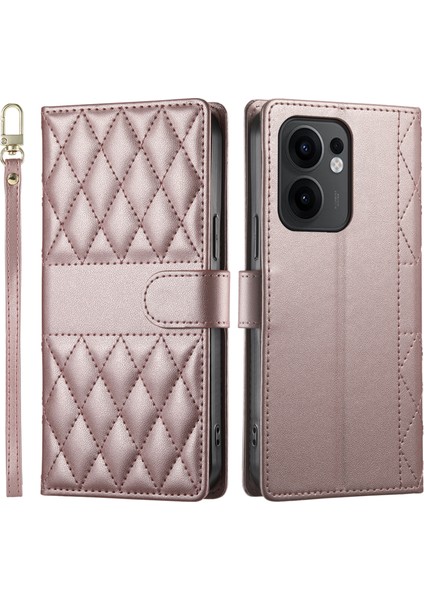 Oppo RENO13 F 5g Cüzdan Standı Uzun / Kısa Askılı Deri Telefon Kılıfı (Yurt Dışından)