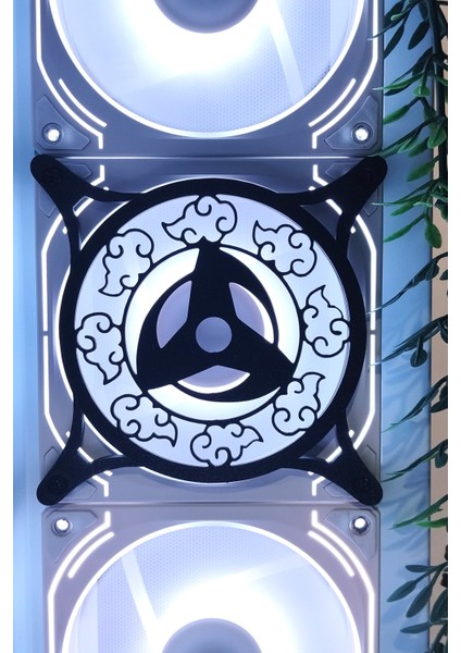 Itachi Sharingan Eye 120X120 mm Oyun Pc Aksesuarı, Masaüstü Bilgisayar Fan Kapağı