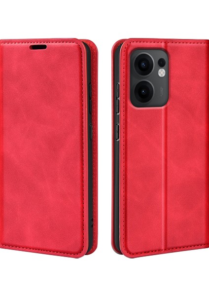 Oppo RENO13 F 5g Cilt Dokunmatik Deri Cüzdan Telefon Kapağı (Yurt Dışından)