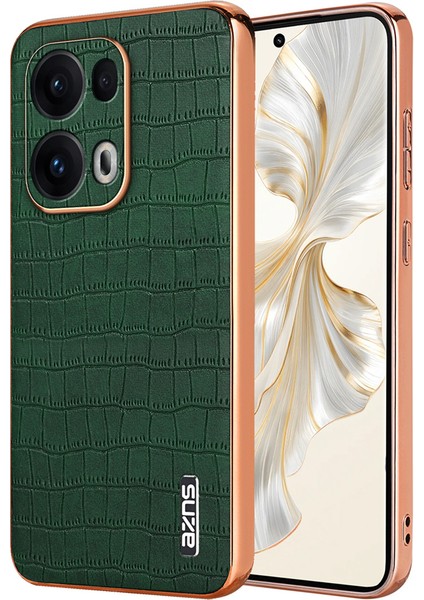 Oppo RENO13 Pro 5g Galvanik Timsah Dokusu Pu + Tpu Telefon Kapağı (Yurt Dışından)