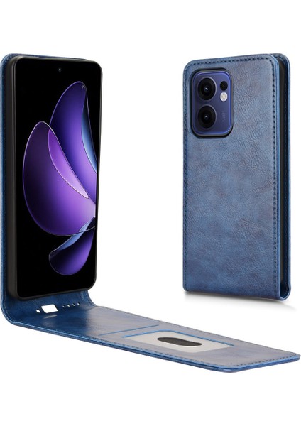 Oppo RENO13 F 5g Manyetik Dikey Çevirme Deri Telefon Kapağı Kart Yuvası ile (Yurt Dışından)
