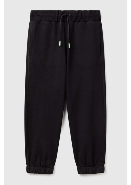 Pamuklu Regular Fit Normal Bel Lastikli Paça Eşofman Altı Erkek Çocuk Eşofman Altı 3J68CF05W